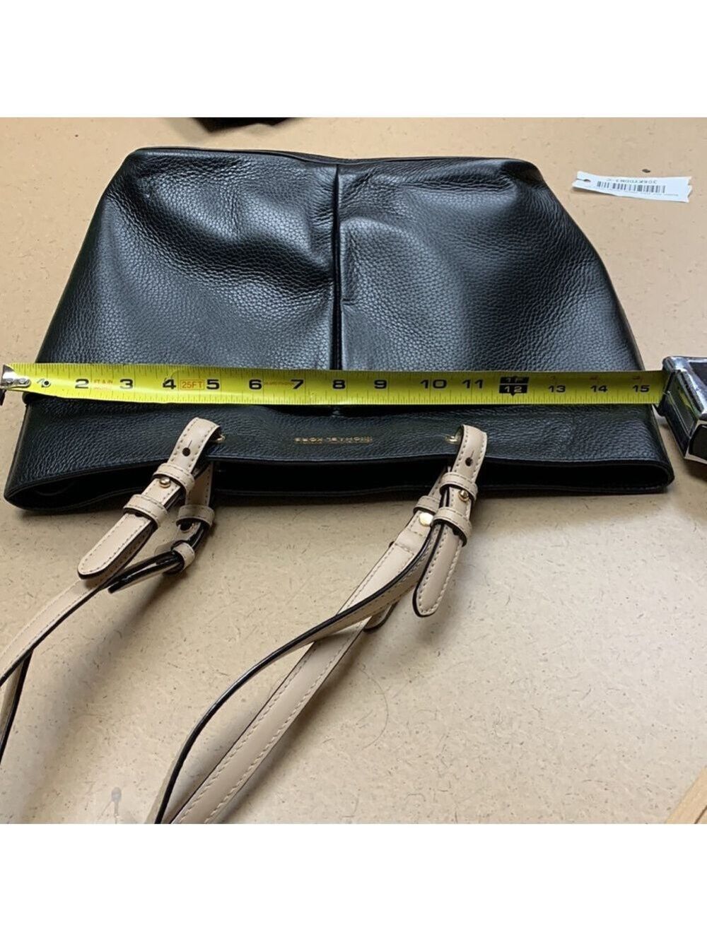 Michael Kors Black Leather Tote Bag - Picture 4 of 5